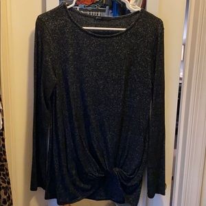 Soft black & grey top